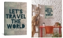 iCanvas Travel The World by Leah Flores Gallery-Wrapped Canvas Print - 40" x 26" x 0.75"
